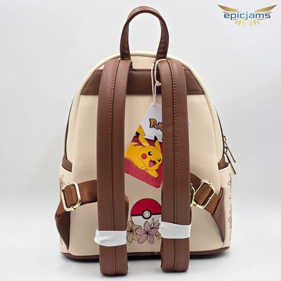 Loungefly Pokemon Pikachu & Eevee Floral Mini Backpack main image 4